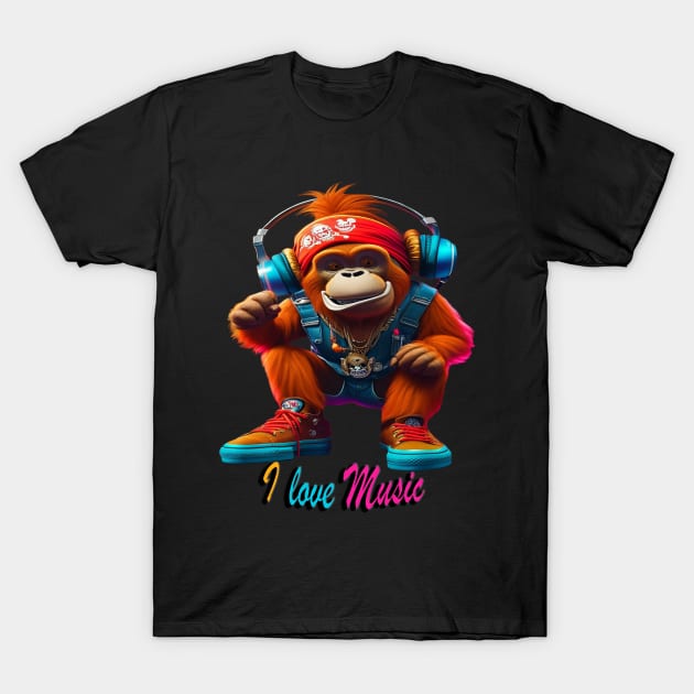 Cute Orangutans T-Shirt by H.M